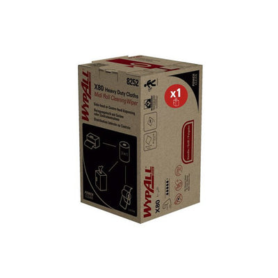Bobine WypAll X80 Midi Roll blanche 180 feuilles Kimberly-Clark