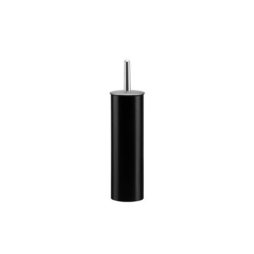 Combiné WC porte-balayette noir à poser