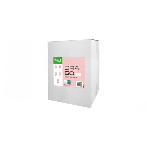 Drap d'examen blanc PO 2 plis gaufrés135 fts 50x35cm - Ct de 6 rlx