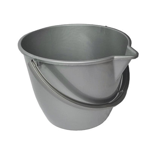 Seau rond 12l gris avec bec verseur Ecogreen