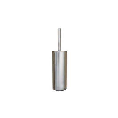 Combiné WC porte-balayette brosse noire inox brossé AISI 304