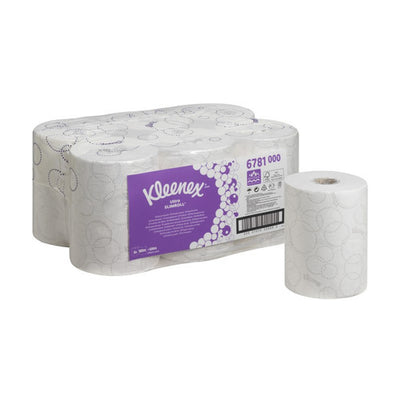 Essuie-mains KLEENEX Ultra Slimroll blanc 2 plis 100m ref 6781