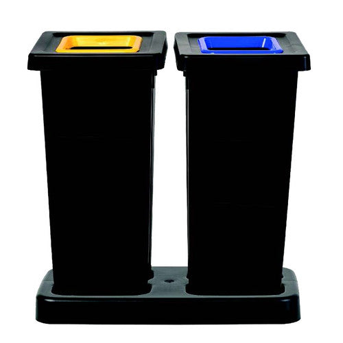 Kit tri sélectif FIT 2x50L avec socle Hemera ref 134703