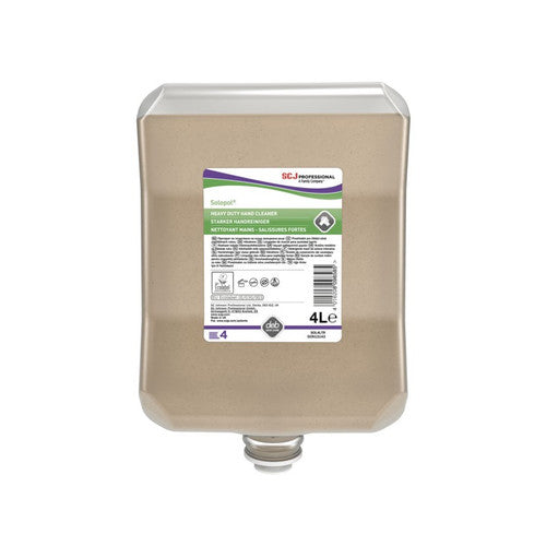 SOLOPOL Nettoyant mains - salissures fortes ECOLABEL-  Ct 4x4L