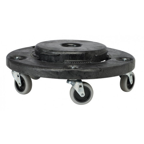 Socle de transport Brute noir Rubbermaid FG264000BLA vue ensemble