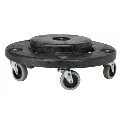Socle de transport Brute noir Rubbermaid FG264000BLA vue ensemble