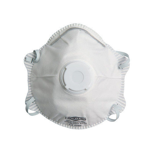 Masque facial FFP2 avec valve - Boite de 10