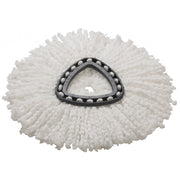 Detail frange microfibre Vileda UltraSpin Mini blanc gris