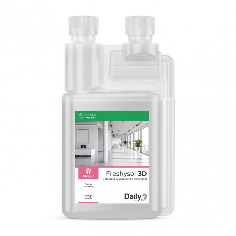FRESHYSOL 3D Détergent Désin. Déso. DAILYK START - Bidon doseur 1L