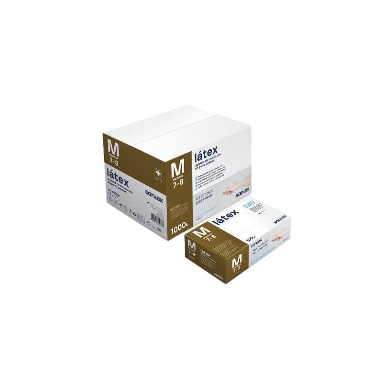 Gant latex non poudré AQL 1,5 (SàXL) - Boîte de 100