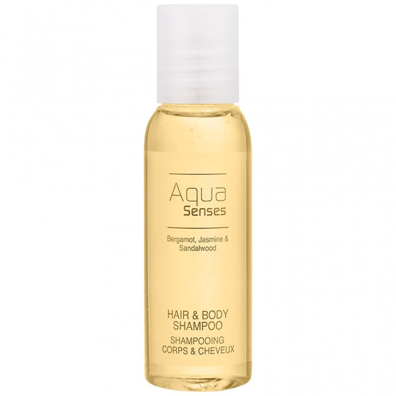 Gel mixte Shampooing&douche 35ml AQUA SENSES - Colis 300 flacons