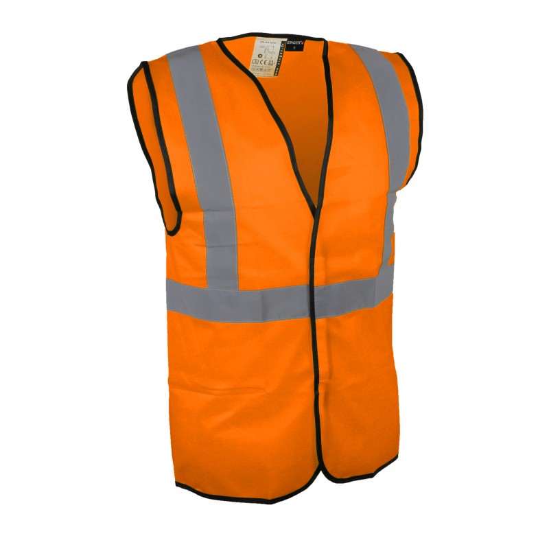 Gilet haute visibilité bandes réflechissantes
