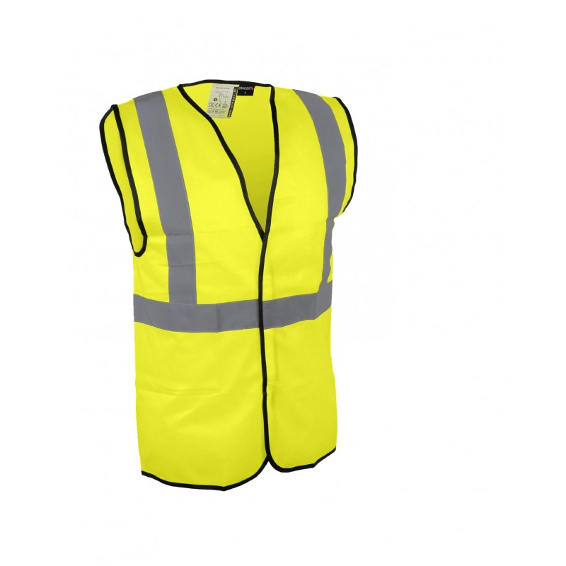Gilet haute visibilité bandes réflechissantes