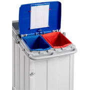 Insert tri sélectif 2x60L DME 07206020/U mise en situation