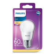 Lampe LED Philips sphérique 7W culot E27 blanc chaud dépolie