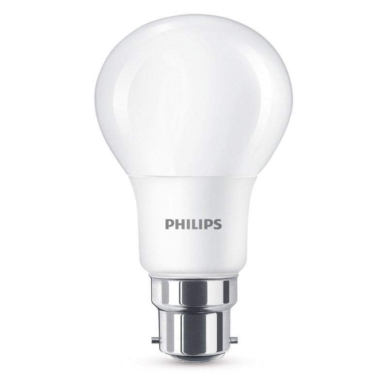 Lampe LED Standard 8-60 W  B22 Dépolie 2700K Philips