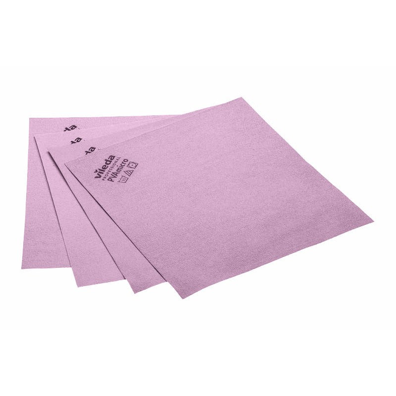 Lavette microfibre PVAmicro 38x35cm Vileda Professional verte sachet 5