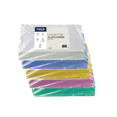 Lavette ajourée non tissée 35x50cm DAILYK PREMIUM - Sachet de 25