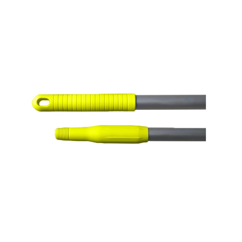 Manche aluminium 140cm Ø25mm embout à vis gamme alimentaire vert