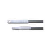 Manche aluminium 140cm Ø25mm embout à vis gamme alimentaire blanc