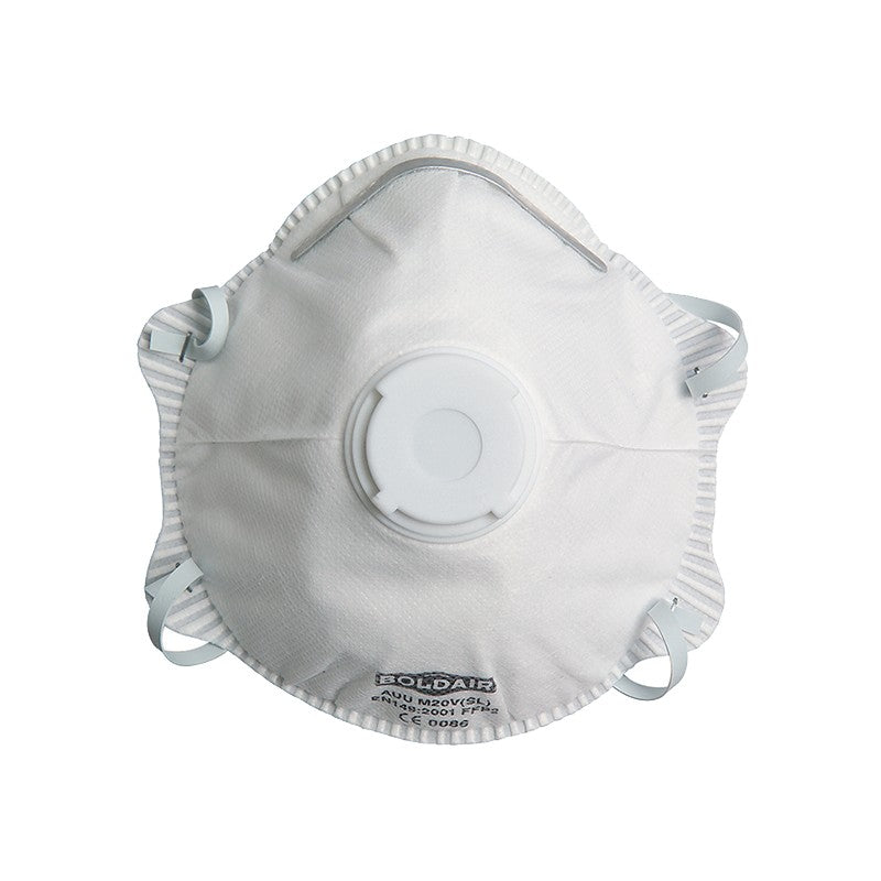 Masque facial FFP2 avec valve - Boite de 10
