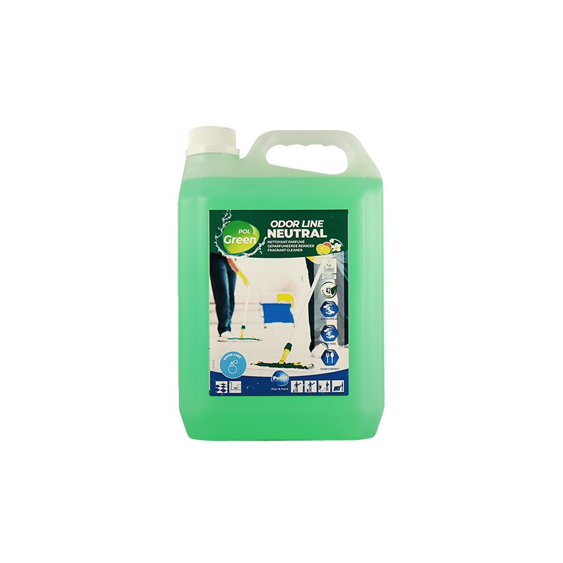 POLGREEN ODOR LINE NEUTRAL Nettoyant neutre Ecolabel - Bidon 5L