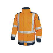 Parka chaude de pluie haute visiblité (Jaune ou Orange SàXXXL)