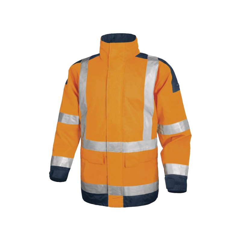 Parka chaude de pluie haute visiblité (Jaune ou Orange SàXXXL)