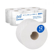 Rouleau papier toilette Scott Control centrefeed blanc 833 feuilles