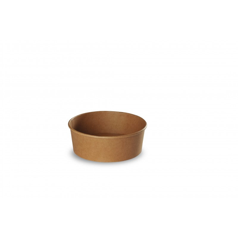 Pot rond kraft brun 1100 ml Hemera Distribution - vue de dessus