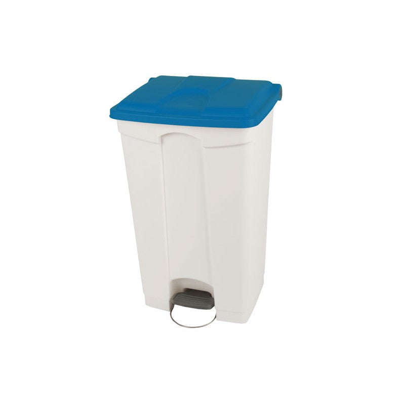 Container poubelle professionnel 95L blanc angles arrondis