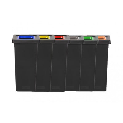 Poubelle FIT tri sélectif 50L avec couvercle sans étiquettes