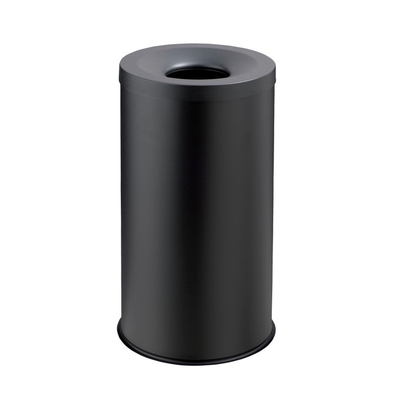Poubelle ignifugée métallique 30L grise ref 130127GR