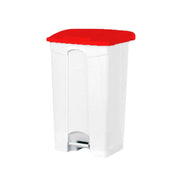 Poubelle à pédale 50L couvercle blanc détail pédale Tecnoprene