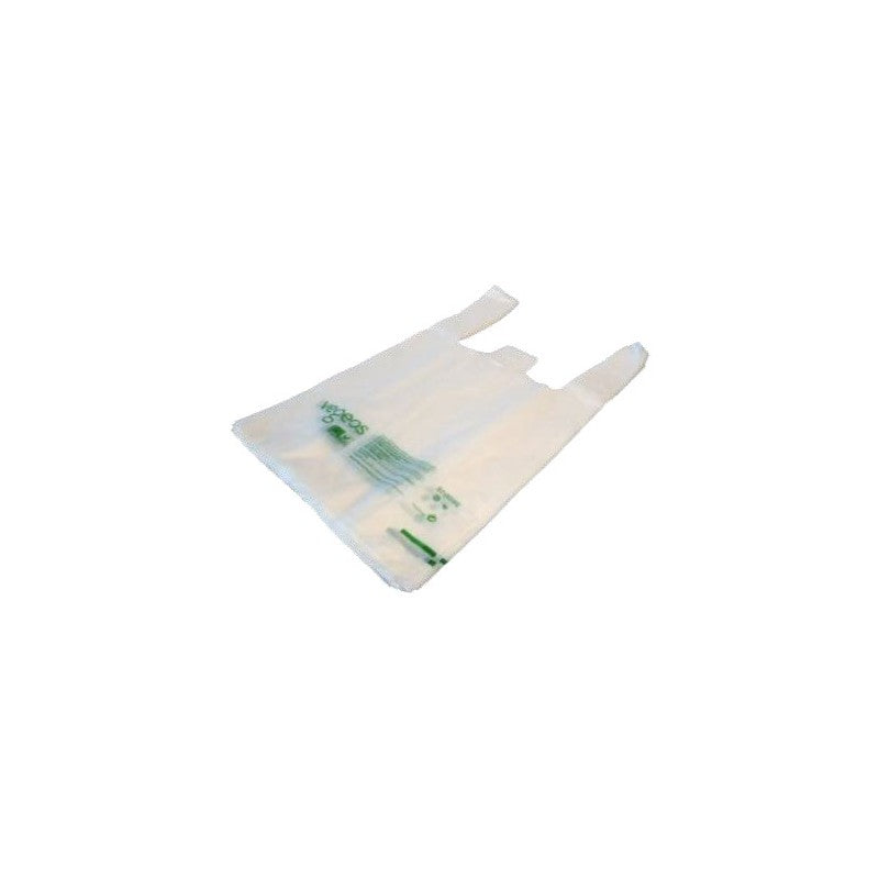 Sac bretelle 13µ 7l compostable liasse de 100 ALPHAPACK -Ct 1500 sacs