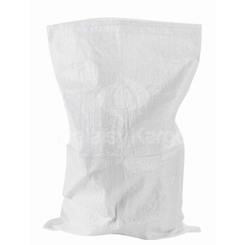 Sac gravats 80L blanc PP tissé 550x950mm- Pqt de 10 Sacs