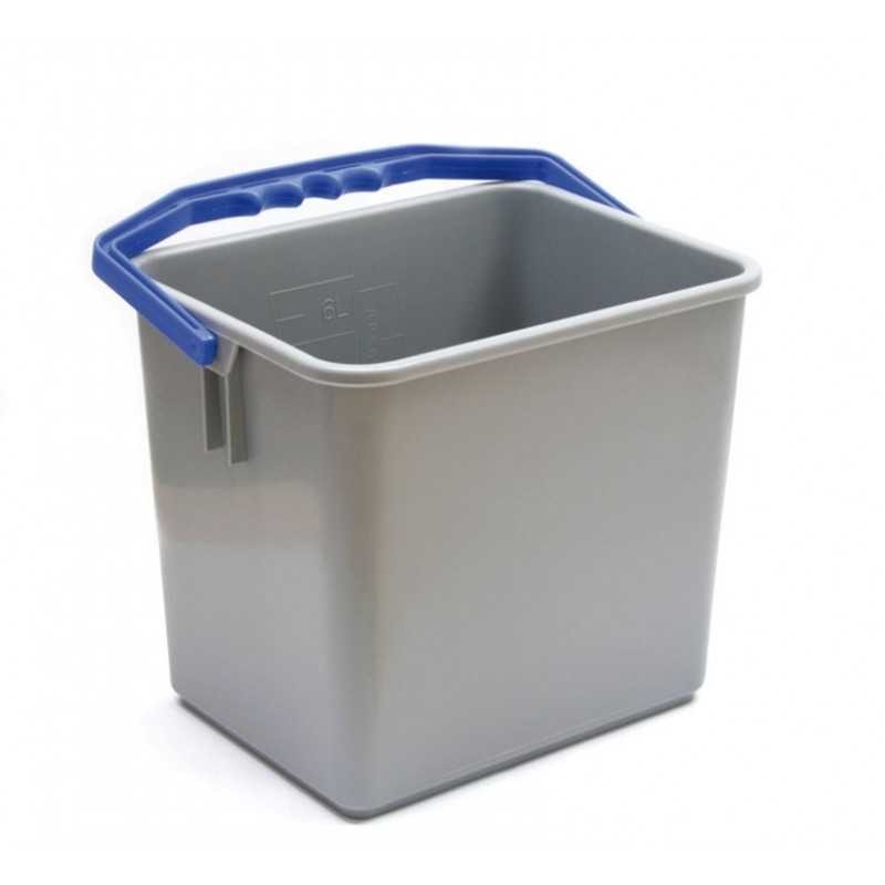 Seau 15L gris anse bleue DME compatible ONEFRED ARIANE