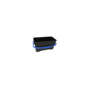 Seau professionnel BIG 22L noir anse bleue Hemera ref 131843BU