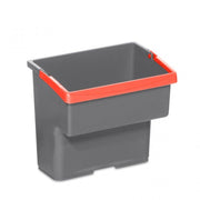 Seau 4L gris anse couleur chariot VDM vue face