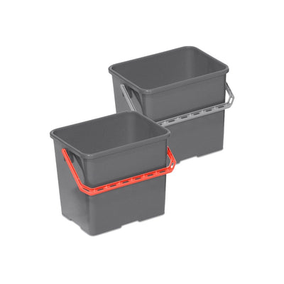 Seau 6L gris avec anse de couleur pour chariot MX et IDEA TOP