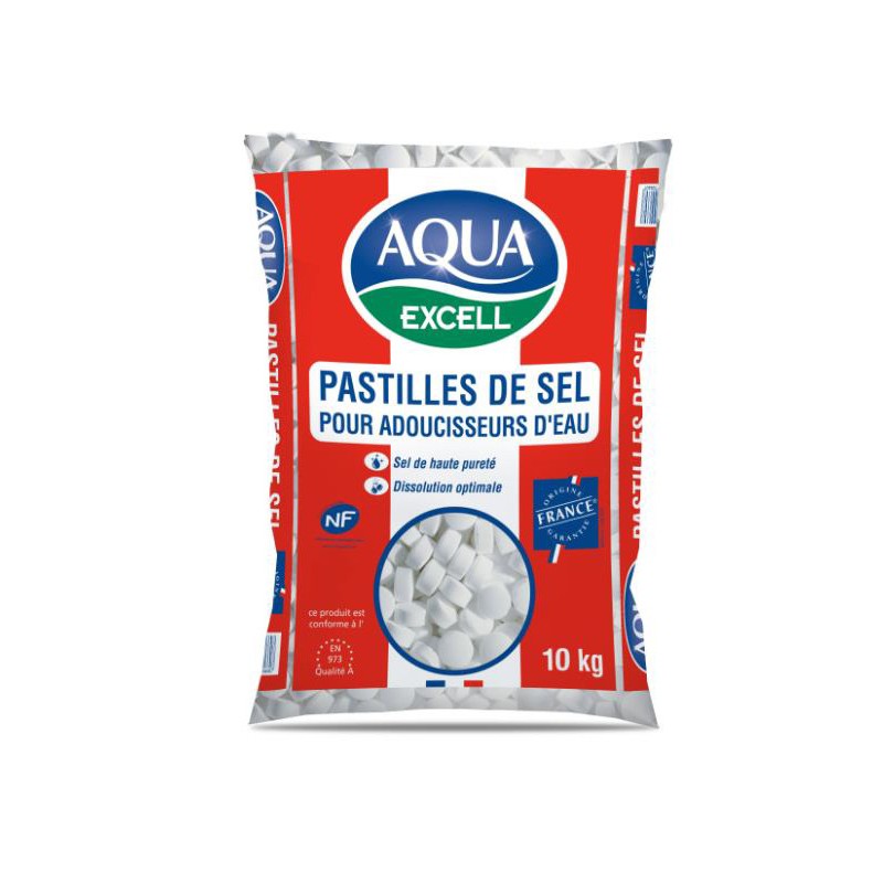 Sel en pastilles pour adoucisseurs eau et piscine - Sac de 10kg