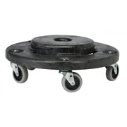 Socle roulant Brute Rubbermaid noir dimensions 45x45cm detail