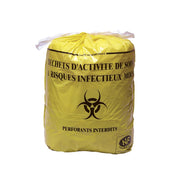 Carton 250 sacs jaune BD 110L liens coulissants CIF