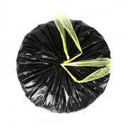 Sac poubelle 50L noir PEBD liens coulissants NF 28µ
