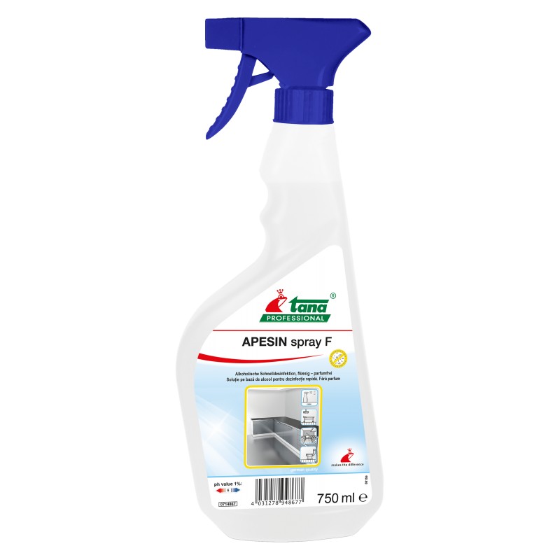 APESIN F Spray flacon 750ml désinfection surfaces professionnelles