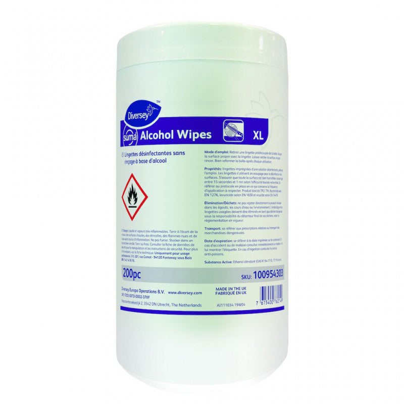Suma Alcohol Wipes  XL - Boite 200pc