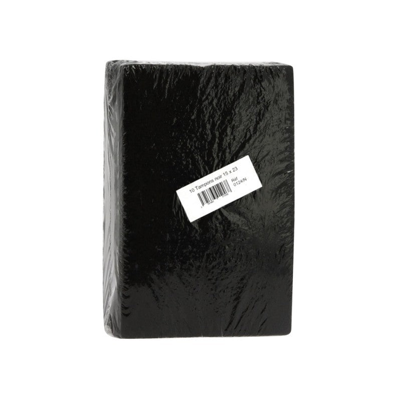 Detail texture tampon abrasif noir polyester nylon quartz