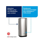 Tork distributeur Intuition S4 ouvert réapprovisionnement flacon