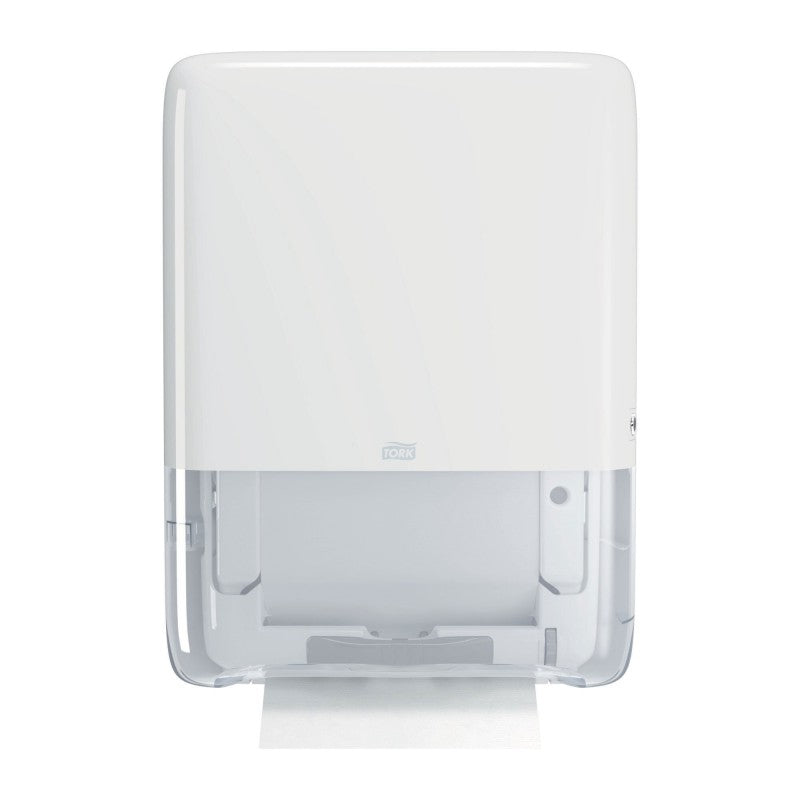 Distributeur Tork PeakServe Mini H5 blanc vue de profil