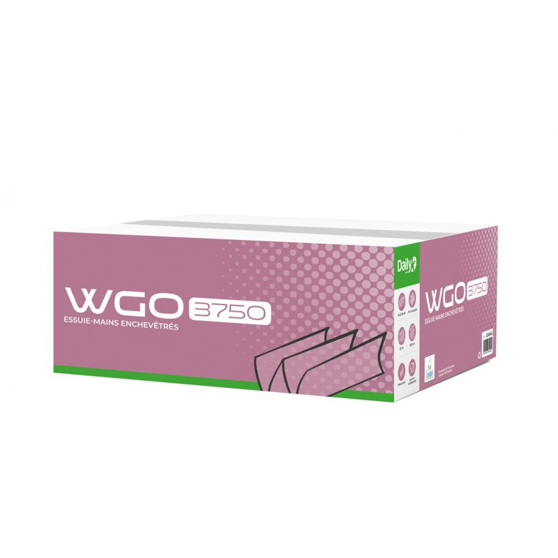 Essuie-mains W PO blanc ECOLABEL WGO 3750 DAILYK GREEN - Ct 3750 fts